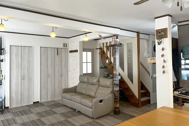 I様邸 リビング リニューアル・大規模に改修して広々した明るい空間を作りました 収納も大きく